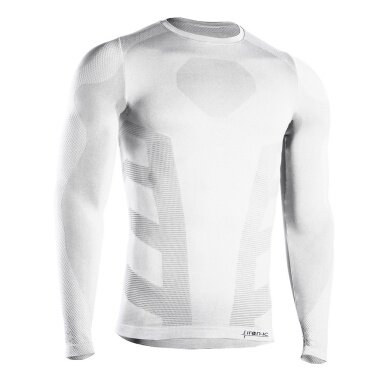 Iron-IC Funktionsunterwäsche Langarmshirt I-Soft (nahtlos) weiss Herren