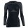 Iron-IC Funktionsunterwäsche Langarmshirt (Merinowolle) Performance schwarz/grau Damen