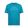 J.Lindeberg Tennis-Tshirt Bridge Graphic hellblau Herren