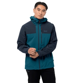 Jack Wolfskin Wander-Funktionsjacke Go Hike (wind-/wasserdicht) dunkelblau Herren