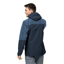 Jack Wolfskin Wanderjacke Peak (sehr wasserdicht, winddicht, PFC-frei) dunkelblau Herren