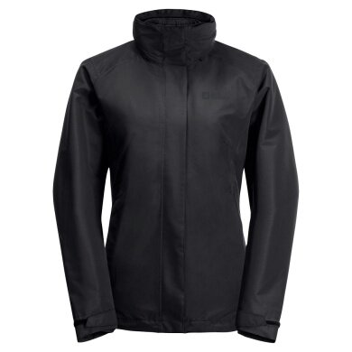 Jack Wolfskin Ganzjahresjacke Geisshorn 3in1 (wasser/winddicht, atmungsaktiv, warm) schwarz Damen