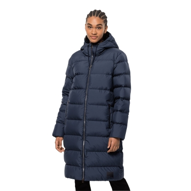 Jack Wolfskin Winter-Daunenmantel Frozen Palace Coat (winddicht,wasserabweisend,PFC-frei) dunkelblau Damen