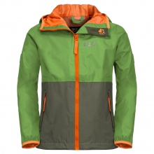 Jack Wolfskin Regenjacke Rainy (wind- und wasserdicht) grün Kinder