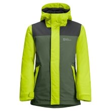 Jack Wolfskin Winterjacke Icy Mountain (wasser- und winddicht, atmungsaktiv,warm) 2022 grün Kids