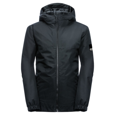 Jack Wolfskin Winterjacke Spirit 2L (wasser-winddicht, atmungsaktiv, robust) schwarz Jugendliche