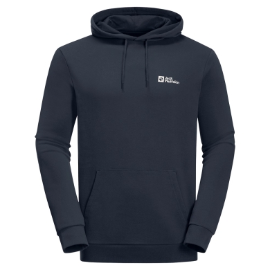 Jack Wolfskin Kapuzenpullover Essential (Bio-Baumwolle) nachtblau Herren