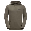 Jack Wolfskin Kapuzenpullover Essential (Bio-Baumwolle) olivegrün Herren