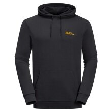 Jack Wolfskin Kapuzenpullover Essential (Bio-Baumwolle) schwarz Herren