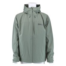 Jack Wolfskin Regenjacke Tempest 2-Lagen (Wetterschutzjacke, wasserdicht) eucalyptusgrün Herren