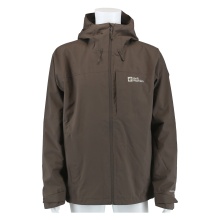 Jack Wolfskin Regenjacke Tempest 2-Lagen (Wetterschutzjacke, wasserdicht) coffeebraun Herren