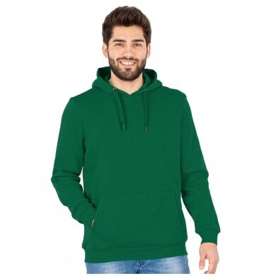 JAKO Freizeit Kapuzenpullover Hoodie Organic (Bio-Baumwolle) dunkelgrün Herren