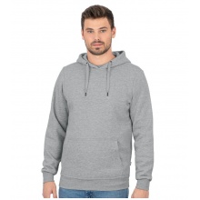 JAKO Freizeit Kapuzenpullover Hoodie Organic (Bio-Baumwolle) hellgrau meliert Herren