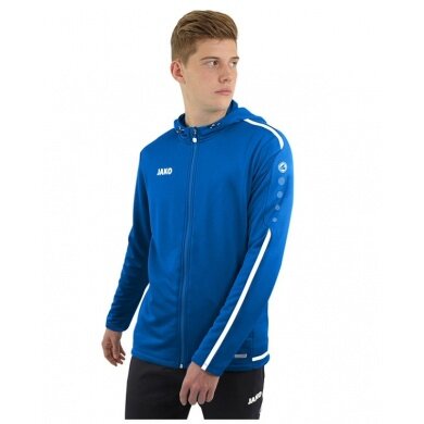 JAKO Kapuzenjacke Striker 2.0 blau/weiss Herren