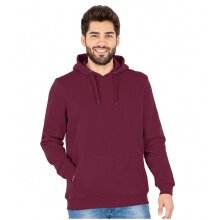 JAKO Freizeit Kapuzenpullover Hoodie Organic (Bio-Baumwolle) bordeauxrot Herren