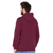 JAKO Freizeit Kapuzenpullover Hoodie Organic (Bio-Baumwolle) bordeauxrot Herren