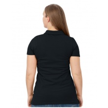 JAKO Sport-Polo Organic Stretch (Bio-Baumwolle) schwarz Damen