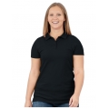 JAKO Sport-Polo Organic Stretch (Bio-Baumwolle) schwarz Damen