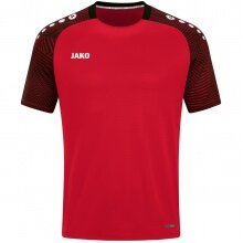 JAKO Sport-Tshirt Performance (modern, atmungsaktiv, schnelltrocknend) rot/schwarz Kinder