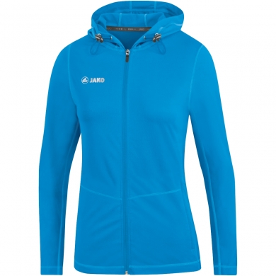 JAKO Laufjacke (Full-Zip Kapuzenjacke) Run 2.0 jakoblau Damen