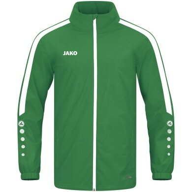 JAKO Allwetterjacke Power (100% Polyester, wind- und wasserabweisende Material) grün Kinder