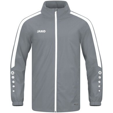 JAKO Allwetterjacke Power (100% Polyester, wind- und wasserabweisende Material) dunkelgrau Herren