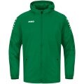 JAKO Allwetterjacke Team 2.0 (100% Polyester, wasserabweisendes Obermaterial) grün Herren