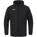 JAKO Allwetterjacke Team 2.0 (100% Polyester, wasserabweisendes Obermaterial) schwarz Herren