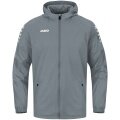 JAKO Allwetterjacke Team 2.0 (100% Polyester, wasserabweisendes Obermaterial) dunkelgrau Herren