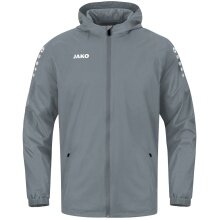 JAKO Allwetterjacke Team 2.0 (100% Polyester, wasserabweisendes Obermaterial) dunkelgrau Kinder