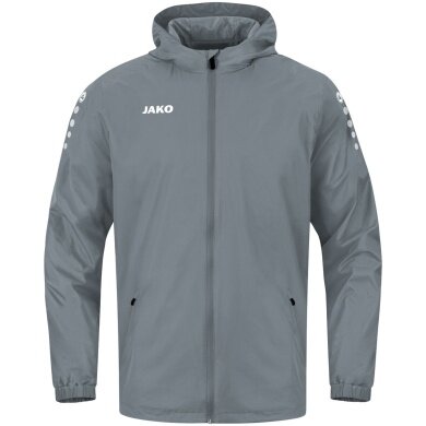 JAKO Allwetterjacke Team 2.0 (100% Polyester, wasserabweisendes Obermaterial) dunkelgrau Kinder