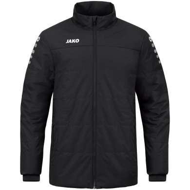 JAKO Coachjacke Team (100% Polyester, wasserabweisendes Obermaterial) schwarz Herren