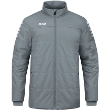 JAKO Coachjacke Team (100% Polyester, wasserabweisendes Obermaterial) dunkelgrau Herren