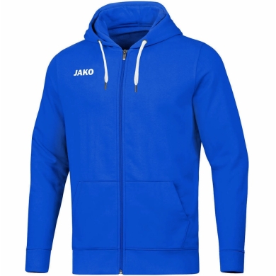 JAKO Freizeit-Kapuzenjacke Base (70% Baumwolle) royalblau Kinder