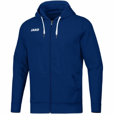 JAKO Freizeit-Kapuzenjacke Base (70% Baumwolle) marineblau Kinder