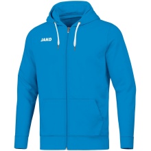 JAKO Freizeit-Kapuzenjacke Base (70% Baumwolle) hellblau Kinder