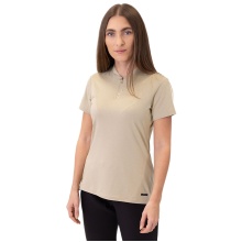 JAKO Freizeit-Polo Pro Casual (Polyester-Stretch-Jersey) beige Damen