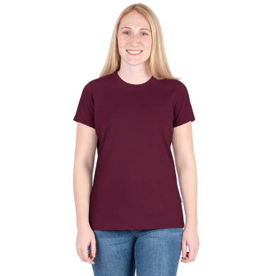 JAKO Freizeit Shirt Doubletex (Polyester/Baumwolle) weinrot Damen