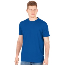 JAKO Freizeit Tshirt Doubletex (Polyester/Baumwolle) royalblau Herren