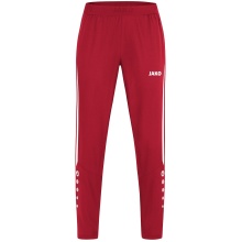 JAKO Sport-Freizeithose Power (Stretch-Micro-Twill) lang rot/weiss Damen