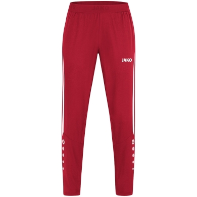 JAKO Sport-Freizeithose Power (Stretch-Micro-Twill) lang rot/weiss Damen