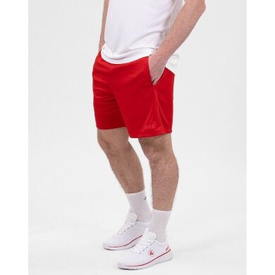 JAKO Trainingshose Short Power (Polyester-Interlock, elastisch, strapazierfähig) kurz rot Herren