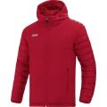 JAKO Hybrid-Stadionjacke Team (wasserabweisend, wärmeisolation) mit Kapuze rot Herren