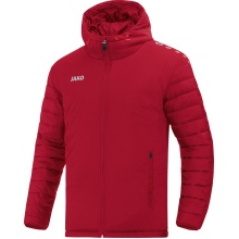 JAKO Hybrid-Stadionjacke Team (wasserabweisend, wärmeisolation) mit Kapuze rot Herren