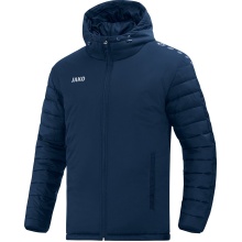 JAKO Hybrid-Stadionjacke Team (wasserabweisend, wärmeisolation) mit Kapuze marineblau Herren