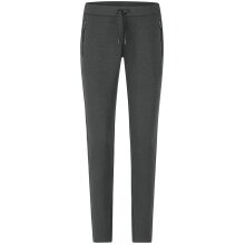 JAKO Jogginghose Pro Casual (elastisches Material, Seitentasche mit Reißverschluss) lang grau Damen