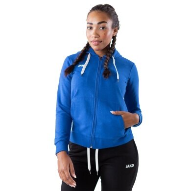 JAKO Freizeit-Kapuzenjacke Base (70% Baumwolle) royalblau Damen