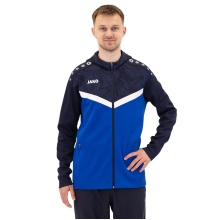 JAKO Kapuzenjacke Iconic (Polyester-Fleece, Seitentaschen mit Reißverschluss) royalblau/marineblau Herren