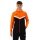 JAKO Kapuzenjacke Iconic (Polyester-Fleece, Seitentaschen mit Reißverschluss) schwarz/neonorange Herren