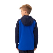 JAKO Kapuzenjacke Iconic (Polyester-Fleece, Seitentaschen mit Reißverschluss) royalblau/marineblau Kinder